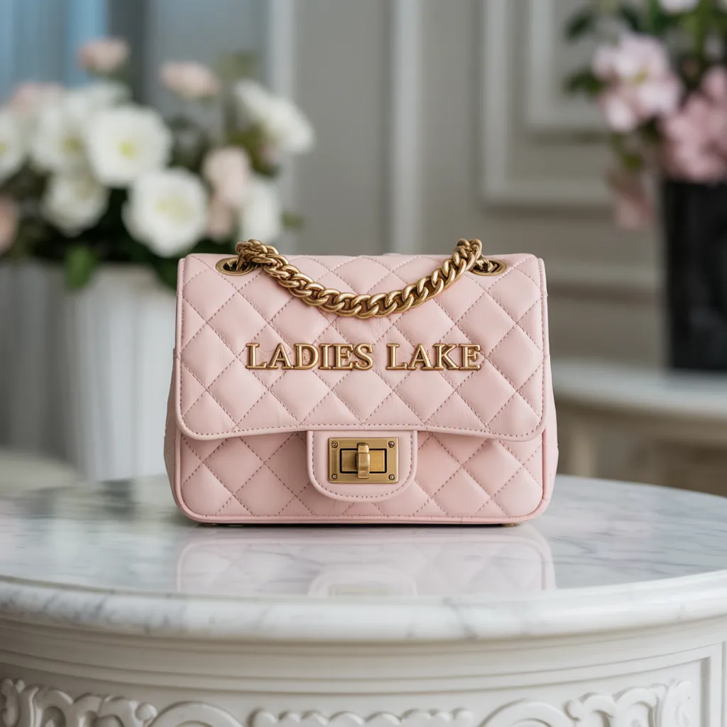Blush Quilted Handbag - Image 3